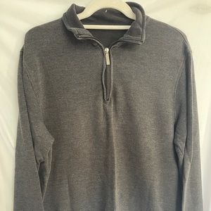 Van Heusen grey quarter zip-up sweater